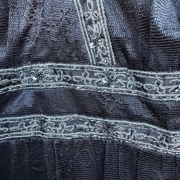 Marina Black Lace Dress - Size 20W - Made in USA - Picture 5 of 9